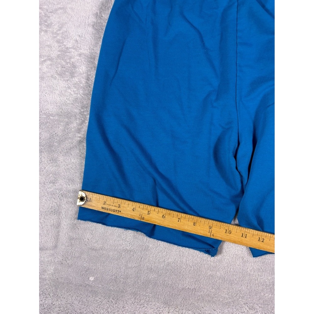 Gymshark Mens Size M Blue Raw Hem Fleece Sweat Shorts Athletic Drawstring Gym - Picture 6 of 10